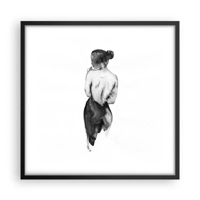 Poster in black frame - By Her Side the World Disappears - 50x50 cm