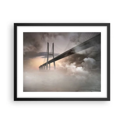 Poster in black frame - By the River that Doesn't Exist - 50x40 cm