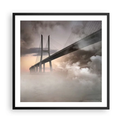 Poster in black frame - By the River that Doesn't Exist - 60x60 cm