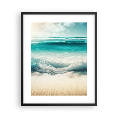 Poster in black frame - Calm of the Ocean - 40x50 cm