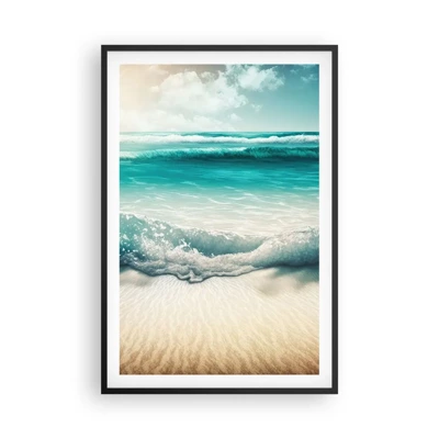 Poster in black frame - Calm of the Ocean - 61x91 cm