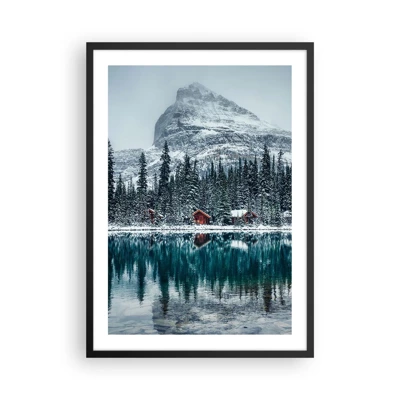 Poster in black frame - Canadian Retreat - 50x70 cm