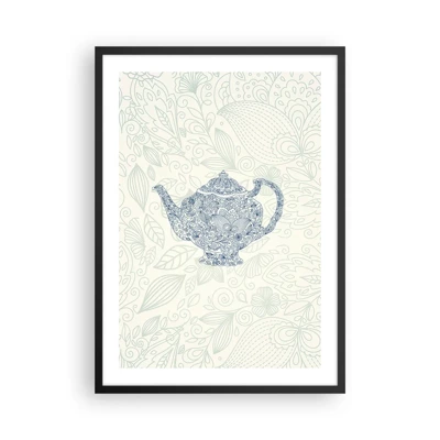 Poster in black frame - Charm of Tea - 50x70 cm