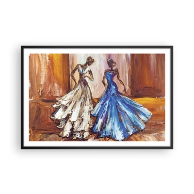 Poster in black frame - Charming Duo - 91x61 cm