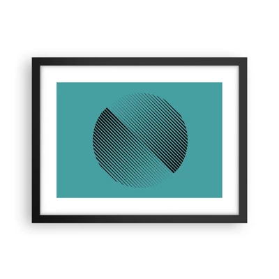 Poster in black frame - Circle - Geometrical Variation - 40x30 cm
