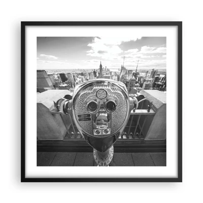 Poster in black frame - City of Cities - 50x50 cm