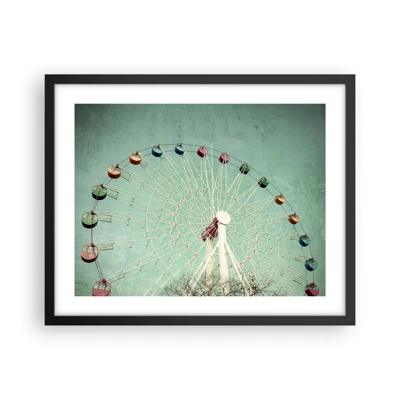 Poster in black frame - Come Have Fun - 50x40 cm