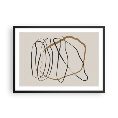 Poster in black frame - Composition - Dance of Possession - 70x50 cm