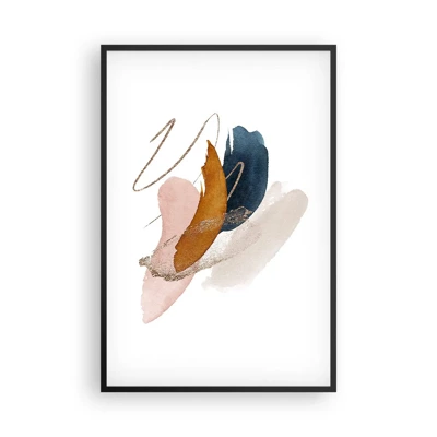 Poster in black frame - Composition with Wings - 61x91 cm