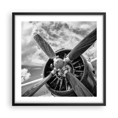 Poster in black frame - Conquerer of the Skies - 50x50 cm