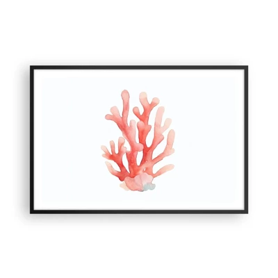 Poster in black frame - Coral Colour Colars - 91x61 cm