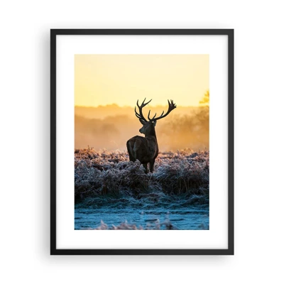 Poster in black frame - Crowned in Its Kingdom - 40x50 cm