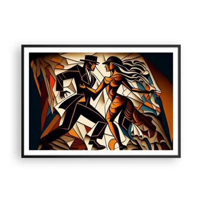 Poster in black frame - Dance of Passion  - 100x70 cm