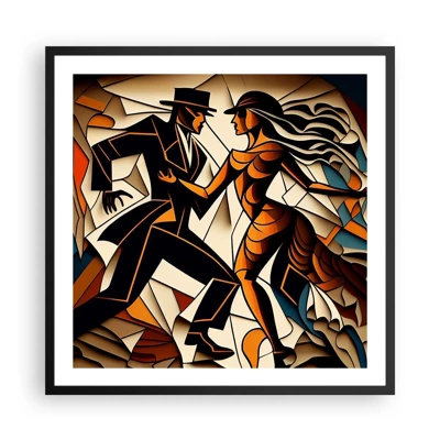 Poster in black frame - Dance of Passion  - 60x60 cm