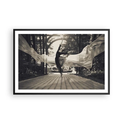 Poster in black frame - Dance of the Garden Spirit - 91x61 cm