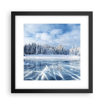 Poster in black frame - Dazling and Crystalline View - 30x30 cm