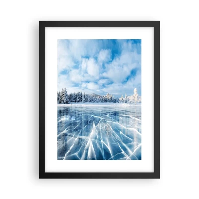 Poster in black frame - Dazling and Crystalline View - 30x40 cm