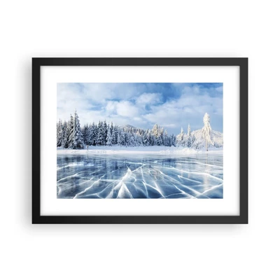 Poster in black frame - Dazling and Crystalline View - 40x30 cm