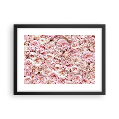 Poster in black frame - Decked with Roses - 40x30 cm