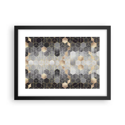 Poster in black frame - Diamond Composition - 40x30 cm