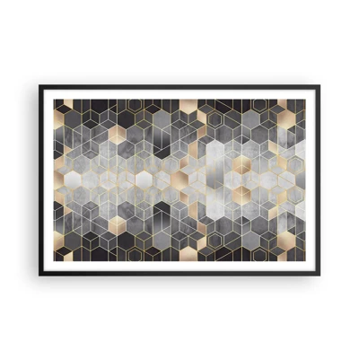 Poster in black frame - Diamond Composition - 91x61 cm