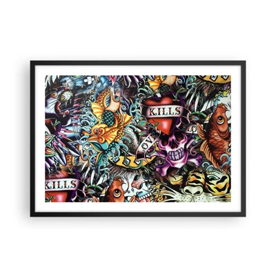 Poster in black frame - Dream of a Tattoo Artist - 70x50 cm