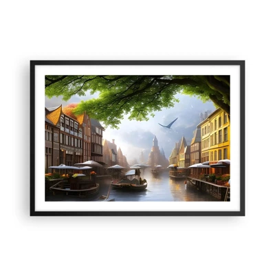 Poster in black frame - Dutch Urban Landscape - 70x50 cm