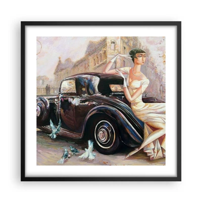 Poster in black frame - Elegance - Retro Style - 50x50 cm