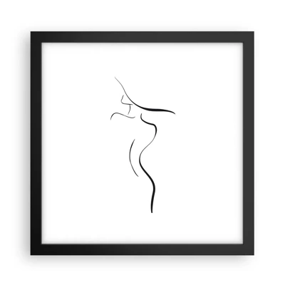 Poster in black frame - Elusive Like a Wave - 30x30 cm