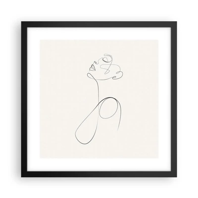 Poster in black frame - Entangled in Dreams - 40x40 cm