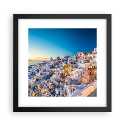 Poster in black frame - Essence of Greekness - 30x30 cm