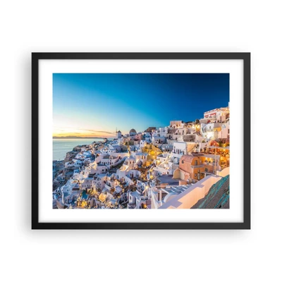 Poster in black frame - Essence of Greekness - 50x40 cm