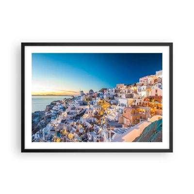 Poster in black frame - Essence of Greekness - 70x50 cm