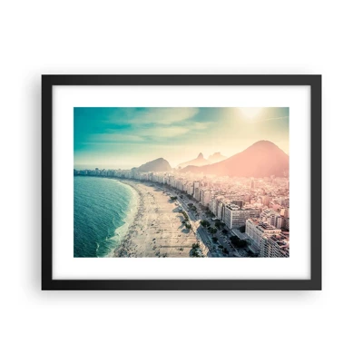 Poster in black frame - Eternal Holiday in Rio - 40x30 cm