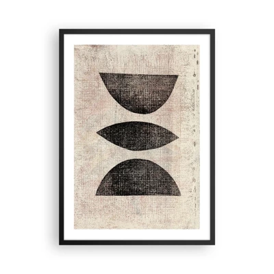 Poster in black frame - Ethnic Abstraction - 50x70 cm