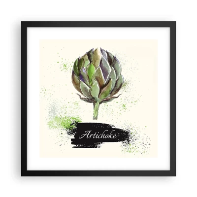 Poster in black frame - Eviva Vegetables! - 40x40 cm