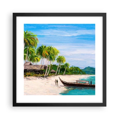 Poster in black frame - Exotic Dream - 40x40 cm