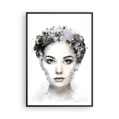 Poster in black frame - Extremely Stylish Portrait - 70x100 cm