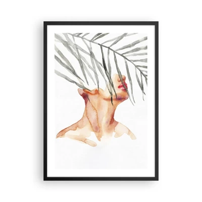 Poster in black frame - Feeling the Pulse of the Tropics - 50x70 cm