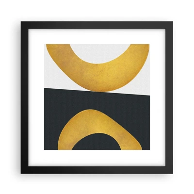 Poster in black frame - First Of All: Gold - 30x30 cm