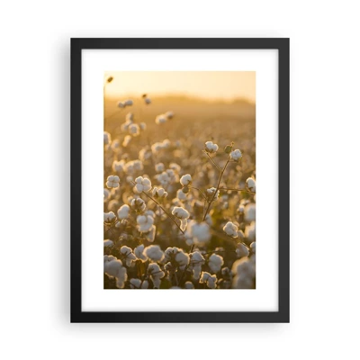 Poster in black frame - Fluffy Field - 30x40 cm