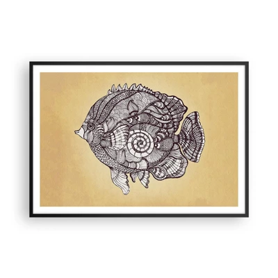 Poster in black frame - From the Ocean of Ornaments - 100x70 cm