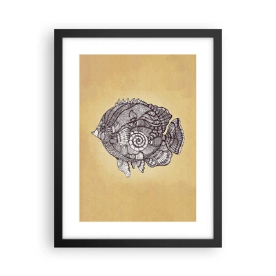 Poster in black frame - From the Ocean of Ornaments - 30x40 cm