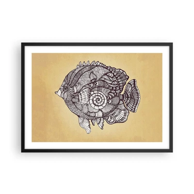 Poster in black frame - From the Ocean of Ornaments - 70x50 cm