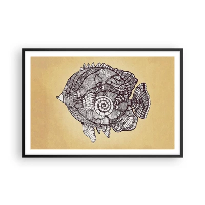 Poster in black frame - From the Ocean of Ornaments - 91x61 cm