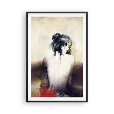 Poster in black frame - Gentle Lines, Oval Shapes - 61x91 cm