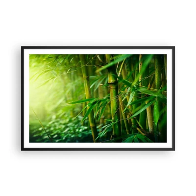 Poster in black frame - Getting to Know the Green - 91x61 cm