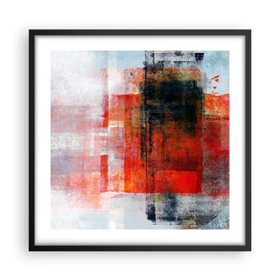 Poster in black frame - Glowing Composition - 50x50 cm