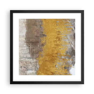 Poster in black frame - Golden Blast - 40x40 cm