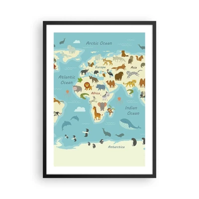 Poster in black frame - Good Neighbours - 50x70 cm